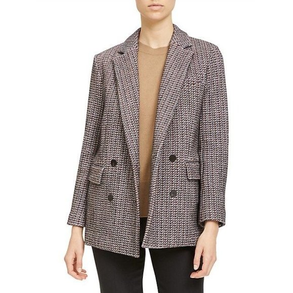 THEORY Piazza Walden Tweed Double-Breasted Jacket - NWT - Picture 1 of 12